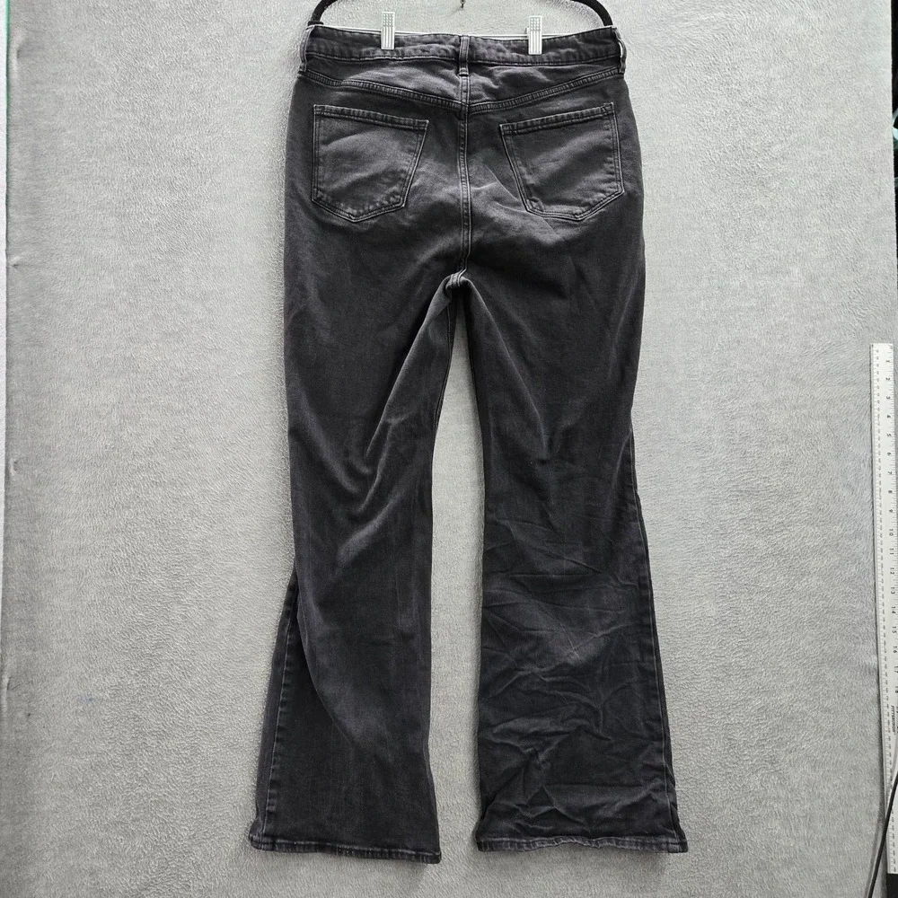 Old Navy Women‎ Jeans 14 Black Denim Flare 30